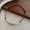 Novo Tornozeleira de Corda Vermelha da Paz e Alegria Estilo Chinês para Mulheres 2026 Novo Estilo Étnico Joia de Nicho de Luxo para Casais