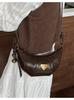 Bolso pequeño de crowdsourcing transfronterizo para mujer, de gran capacidad, nuevo bolso bandolera vintage de otoño e invierno de 2025, bolso de mano para uso diario.