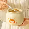 Frascos de cerámica para condimentos, uso doméstico, con tapas y cucharas, recipientes de cocina para sal, azúcar y especias, resistentes al calor, frascos herméticos, recipientes para aceite