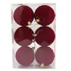 Bolas de Natal Bola Vermelha Aveludada 8cm 6 Peças Decorações de Natal Enfeites Natal Ano Novo Decoração de Gabinete Bolas