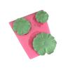 Molde de silicona con forma de hoja de loto y estanque de lotos, molde de chocolate, bricolaje, pegamento de yeso, molde decorativo para hornear