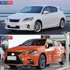 Adecuado para Lexus CT200 2011-2014, mejora a paracho delantero modelo 2017, parrilla delantera y juego completo de piezas de modificación