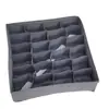 Caja de Almacenamiento para Ropa Interior con Patrón de Espiga Gris Beige Juego de Cuatro Piezas para Organizar Ropa Interior, Calcetines, Sujetadores y Ropa Caja de Almacenamiento de Tela