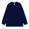 Camiseta de Algodón para Mujer 2026 Primavera Nuevo Estilo Manga Larga Cuello Redondo 220g Puños Acanalados Corte Holgado Camiseta de Capa Interior Color Sólido