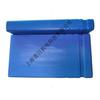 Cortador de caja telescópico de plástico rectangular plano azul, caja plana, caja de embalaje de piezas de metal, caja de fresado de brocas