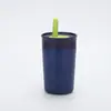 Copo de Palha Transfronteiriço, Copo Térmico de Aparência Sofisticada, Caneca de Café de Aço Inoxidável, Copo de Água, Copo Mini de Bolso Portátil Personalizado para Uso Externo