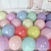 Globos de 10 pulgadas de colores macarrón para decoración de bodas y fiestas de cumpleaños, Globos de látex con texto impreso, Globos macarrón de 1.5g