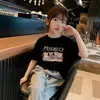 Camiseta de Manga Corta de Algodón Puro para Niñas Ropa de Verano Dulce Nuevo Estilo Top Delgado Elegante para Niñas Pequeñas y Medianas y Bebés Camiseta de Moda Genial para Niñas