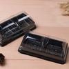 F72 caixa blister para bolo lunar de dois compartimentos assado caixa para bolo de neve Mei Niang bolo ocidental caixa para doces caixa para bolo de arroz glutinoso 4200 conjuntos/caixa