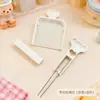 Set de Herramientas de Cuentas de Dibujos Animados Lindas con Aguja Doble, Aguja Simple, Bolígrafo para Cuentas, Pala para Cuentas, Juguete Educativo DIY, Herramienta de Rompecabezas
