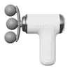 Pistola de Massagem Fascial Mini de Três Cabeças Transfronteiriça 6 Velocidades Ajuste Inteligente Relaxamento Muscular Massajador de Tecido Profundo Portátil Elétrico