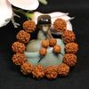Pulsera Niujiao Nepal King Kong Bodhi Pulsera Cuentas de Buda Joyería Cinco Pétalos King Kong Bodhi Joyería de Juego Cultural