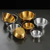 Tazón para snacks de acero inoxidable 304 con doble asa, tazón para vino de arroz, tazón para ensaladas, tazón para salsa de hot pot, canasta para papas fritas y frutas, tazón pequeño para freír