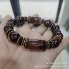 Pulseira Ágata Dragão Xizang pulseira de contas de três olhos homens e mulheres pulseira de ágata jade fornecimento de atacado ao vivo