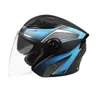 Capacete de Moto com Espelho Duplo, Bateria, Capacete para Veículo Elétrico, Capacete de Segurança Anti-Nevoeiro para Homens e Mulheres, Capacete Meio Capacete com Proteção Solar para Todas as Estações