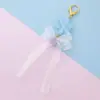 Pingente Grande de Laço de Fita, Pequeno Enfeite de Floco de Neve, Corda para Pendurar Decoração de Mochila, Pingente de Pom-Pom, Chaveiro, Venda por Atacado do Fabricante