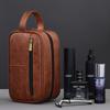 Yige Bolso de tocador de moda multifuncional creativo, bolsa de almacenamiento portátil para cuidado de la piel de hombre, bolsa cosmética portátil de PU