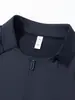Venta Directa de Fábrica Camisa Polo para Hombre Estilo Pájaro Mismo Estilo Media Cremallera Cuello Alto Manga Larga Primavera y Otoño Elástico Casual Superior 26148