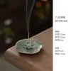 Soporte para Incienso de Varilla de Flor de Loto Zen Soporte para Incienso Quemador de Incienso Cerámico Pequeño Creativo Quemador de Incienso para Interiores Accesorios para Ceremonia de Incienso Soporte para Sándalo Madera de Agarwood Reposapiés para Incienso