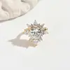 Pinzas para Orejas de Flor de Zirconia para Mujeres Sin Perforaciones, Pinzas de Hueso de Oreja de Alta Gama, Pendientes de Moda Estilo Coreano Lujo Ligero Estilo Nuevo 2026