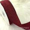 Cinta de cuadros de 4 cm para envolver regalos, decoraciones florales de bricolaje, accesorios para el cabello, accesorios de vestir, empaque de mariposas, cinta de cuadros con patrón de cuadros
