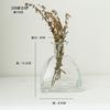 Jarrón de Vidrio Transparente Estilo Japonés Adornos Decorativos Recipiente para Arreglos Florales Hidropónicos de Escritorio Regalo para Pequeñas Empresas Hecho a Mano