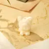 Acessórios para Escultura de Frutas em Marfim com Furo Central Acessórios para Pulseira de Contas DIY Flor de Lótus Cabeça de Leão Amendoim Desenho Animado Fruta de Marfim