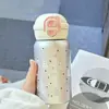 Garrafa Térmica Cartoon West Highland Gatos e Cachorros Fofos Copo com Bico Duplo para Beber Copo Portátil de Aço Inoxidável para Estudantes com Ventosa