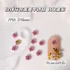 Decoraciones Brillantes de Diamantes de Colores Mini Flor de Aleación para Uñas, Populares en Japón y Corea, Flor de Perla Flor de Cinco Pétalos Accesorios para Uñas DIY