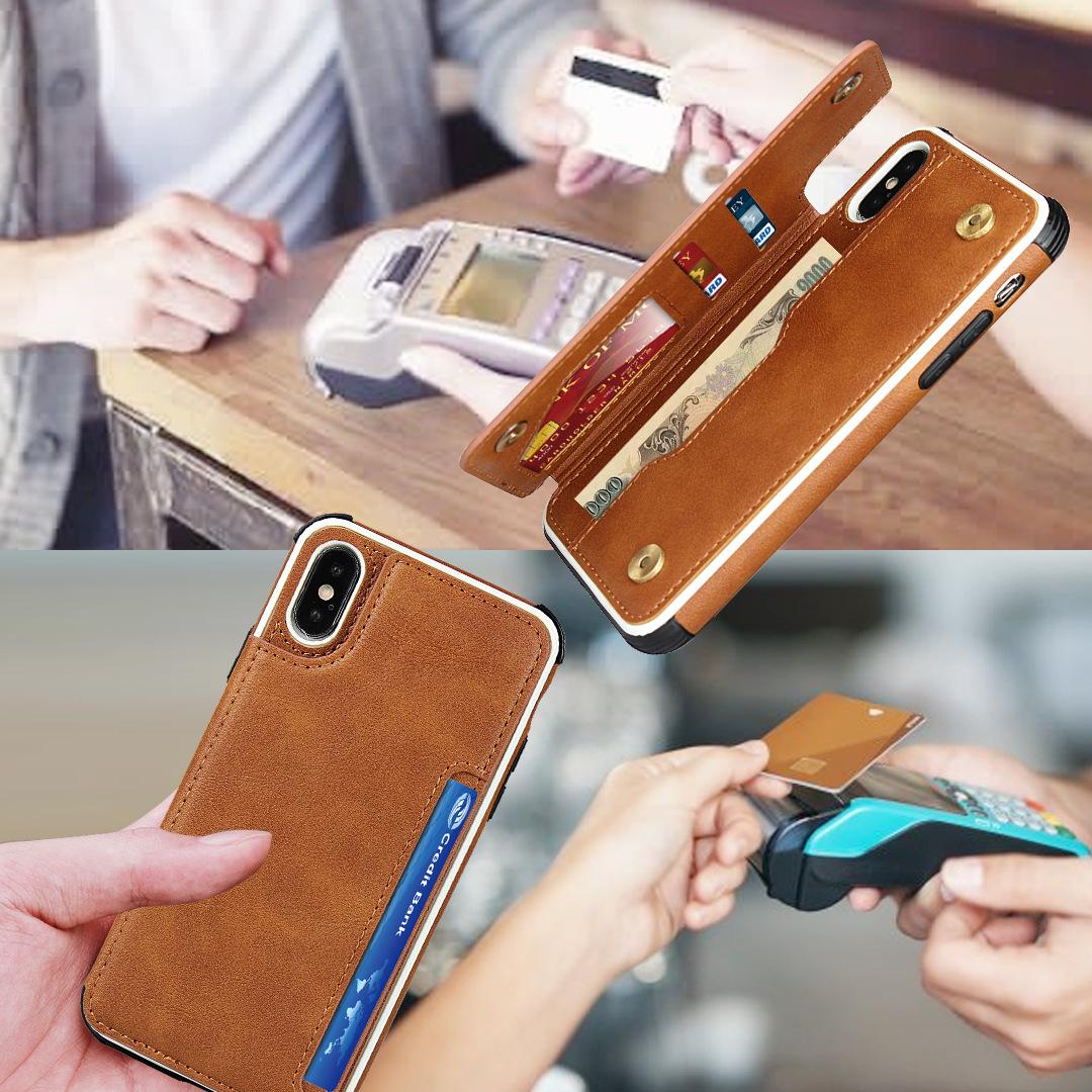 苹果iPhone X/Xs 翻盖插卡手机壳