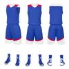 Atacado roupas de basquete infantil bolso dupla face camisa de basquete terno masculino roupas de treinamento grupo compra adulto personalizado basquete