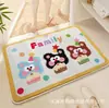 Alfombra de Baño Antideslizante y Resistente a Manchas Estilo Japonés y Coreano Dibujos Animados Lindos Imitación Cachemira Habitación Piel Amigable y Cómoda Decorativa Absorbente Felpudo