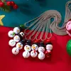 Diseño Creativo Europeo y Americano Colgante de Muñeco de Nieve Blanco Collar Cadena para Suéter de Niñas Navidad Dibujos Animados Lindo Sencillo