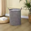 Cesta de lavandería sucia, Contenedor de almacenamiento, Cesta de almacenamiento de ropa sucia de gran capacidad, Cesto de lavandería de tela plegable para baño, Para organización de ropa