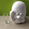 Molde de espuma de oso blanco DIY creativo hecho a mano material para arreglos florales Día de San Valentín oso rosa juguete