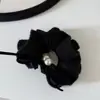 Lazo de Perlas de Lana para el Cabello Diadema Elástica de Gama Alta para Mujer 2025 Nueva Cuerda para el Cabello Adorno para la Cabeza