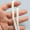 Cordón de Encaje Tejido en Blanco y Negro con Bordes Estrechos, Adecuado para Ropa, Adorno de Prendas, Decoración de Ropa de Muñecas y Manualidades DIY