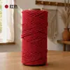 Cuerda de Algodón de Colores de 2 mm y 100 m Hecha a Mano para Manualidades DIY Tejido de Bolsas Línea de Decoración para Envolver Cuerda de Hilo de Algodón Accesorios para Tapicería Materiales