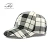 Gorra de Béisbol de Moda Estilo Coreano Nueva para Primavera y Otoño para Mujer, Gorra de Béisbol Clásica con Visera Dura de Cuadros con Personalidad para Hombre, Informal de Moda
