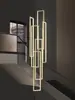 Lámpara de pasillo de apartamento tipo loft dúplex candelabro de escalera nórdico creativo lujo villa sala de estar moderna minimalista lámparas