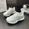Nuevas zapatillas de malla tipo "dad sneakers" de otoño para mujer, piel suave, transpirables, de suela gruesa, ligeras, de suela blanda, antideslizantes, versátiles, zapatillas deportivas de moda para mujer