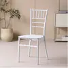Silla de comedor de plástico blanco, mesa y sillas de comedor modernas minimalistas, sillas para banquetes y bodas, apilables para uso doméstico y comercial