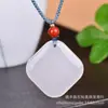 Pendente da Paz de Jade Dourado de Xinjiang, Pingente de Pão de Jade Branco, Pingente de Jade de Quartzito Transmissão ao Vivo