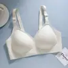 Gel Verano Delgado Sin Costuras Soporte Elevación Sin Aros Fruncir Anti-Caída Recoger Lados Boob Talla Grande Ropa Interior Sujetador