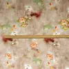 Tela de Algodón con Patrón de Loto y Pez Vestido Qipao Top Hanfu Hecho a Mano DIY Nuevo Estilo Chino Tela Impresa Digitalmente