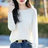 Suéter de Punto Moda 2026 Cuello Redondo para Mujer, Nuevo Jersey de Manga Larga Primavera y Otoño, Top Holgado y Versátil