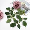Venda Direta da Fábrica de Hastes de Rosa Artificial, Acessórios de Flor de Malha de Arame com Hastes de Rosa com Folha, Materiais DIY de Arame para Arranjo Floral de Casamento