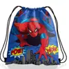 Mochila con Cordón Temática de Spider-Man, Bolsa de Almacenamiento con Cordón de Poliéster, Bolsa con Cordón Infantil de Dibujos Animados de Spider-Man