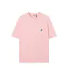 Camiseta de Verão Loose de Manga Curta Cross-Border Stone para Homens e Mulheres com Bolso no Peito e Bordado de Bússola, Camiseta Casual com Gola Redonda