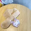 2025 Bufanda Nueva para Niños Otoño e Invierno Rellena Calidez Padre-Hijo Linda Engrosada Dibujos Animados Imitación Piel de Conejo Bufanda para Bebé